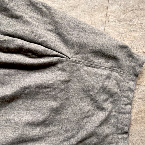 Vintage Wool Skirt with Front Pleats, Knee Length - Picture 3 of 16